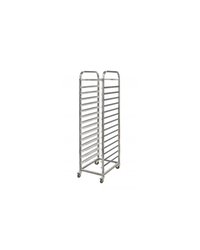 Тележка для гастроемкостей GN 1/1 14 ярусов ТШГ-14 сталь нерж. ,H=151,9,L=56,B=37см серебрист.