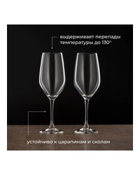 Бокал для вина «Селест» стекло 0,58л D=66,H=255мм прозр.