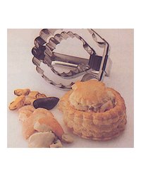 Резак кондитерский «Двойная раковина» сталь нерж. ,L=12,5,B=12см