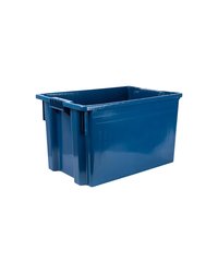 Ящик для продуктов сплошной (от -18 до +50°C) полиэтилен 63л ,H=35,L=60,B=40см синий