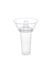 Снек-тарелка на стаканы Bubble cup (90 мм) ПП 1039П D=165мм Выс:65мм цвет прозр. 700мл ОЗЛП/ВЗЛП (х1/168)