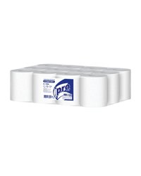 Полотенца бумажные в рулонах намотка 120м, PRO Tissue 120м 1-слойные, центральная вытяжка М1 С194 (х1/12) [упаковка]