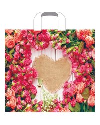 Пакет ПЭ с петлевой ручкой 38x34+3см (70) (Кустовые розы) Артпласт (х50/500)