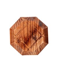 Подставка под горячее 8-угольная сосна ,H=13,L=180,B=180мм коричнев.