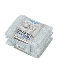 Губки для мытья посуды 3 шт. "Серебро" (х1/24)