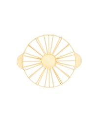 Делитель для торта на 14-18 кусков полипроп. D=265,H=25,L=325,B=265мм желт.