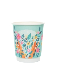 Стакан бумажный 2-слойный ProstoKap Весна-Лето d=80 250 мл