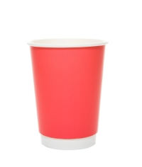 Стакан бумажный 2-слойный ProstoKap Розовый d=90 350 мл