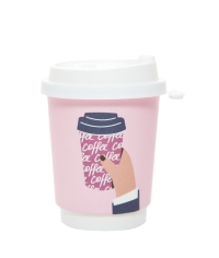 Стакан бумажный 2-слойный ProstoKap Розовая рука d=80 250 мл