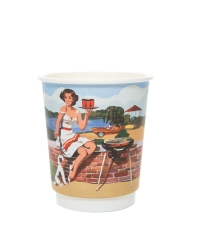 Стакан бумажный 2-слойный ProstoKap РЕТРО d=80 250 мл