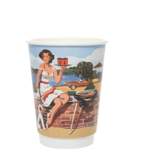 Стакан бумажный 2-слойный ProstoKap РЕТРО d=90 350 мл