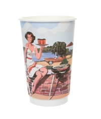 Стакан бумажный 2-слойный ProstoKap РЕТРО d=90 450 мл