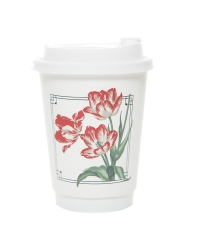 Стакан бумажный 2-слойный ProstoKap Тюльпан d=90 350 мл