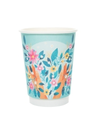 Стакан бумажный 2-слойный ProstoKap Весна-Лето d=90 350 мл