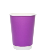 Стакан бумажный 2-слойный ProstoKap Фиолетовый d=90 350 мл