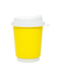 Стакан бумажный 2-слойный ProstoKap Желтый d=80 250 мл