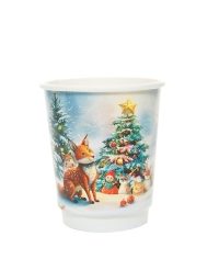 Стакан бумажный 2-слойный Сказочный лес d=80 250 мл