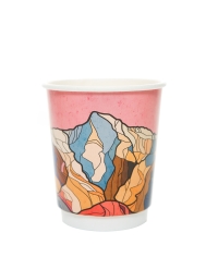 Стакан бумажный 2-слойный Горный хребет d=80 250 мл