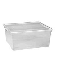 Контейнер для продуктов с крышкой полипроп. 18л ,H=17,L=40,B=33,5см прозр.