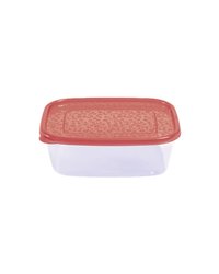 Контейнер для продуктов с крышкой для СВЧ полипроп. 1,25л ,H=75,L=210,B=160мм прозр.,бордо