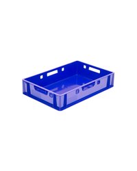 Ящик для продуктов сплошной (от -18 до +50°C) полиэтилен 25л ,H=12,L=40,B=60см синий