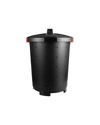 Бак для мусора с крышкой полипроп. 65л D=50,H=55см черный