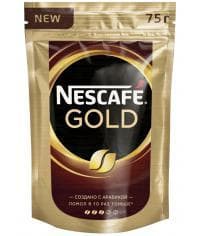 Кофе растворимый Nescafé Gold пакет 75г