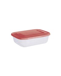 Контейнер для продуктов с крышкой для СВЧ полипроп. 3,4л ,H=85,L=290,B=190мм прозр.,бордо