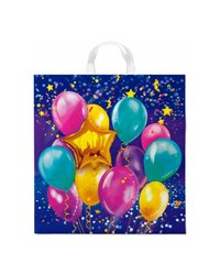 Пакет ПЭ с петлевой ручкой 40x42+6см (50) (Эмоции) Интерпак (х25/500)