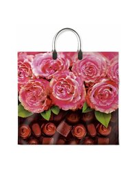 Пакет ПЭ с пластмассовыми ручками 37x34+6см (80) Сладкий аромат Интерпак (х10/100)