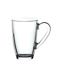 Кружка стекло 330мл ,H=11,9см прозр.