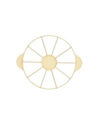 Делитель для торта на 10 кусков полипроп. D=265,H=25,L=325,B=265мм желт.