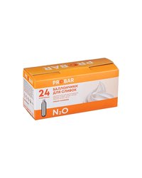 Баллончики для сифона для сливок 8г N20[24шт] сталь