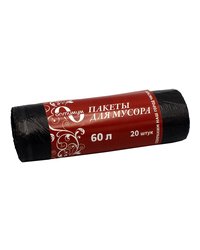 Мешки мусорные 60л (8) ПНД В рулонах (по 20 шт) Артпласт Оптимум (х1/100) [упаковка]