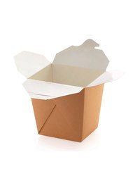 Коробка картонная для лапши 480мл 90х90х90мм NOODLES Размер М цвет Крафт OSQ (х480)
