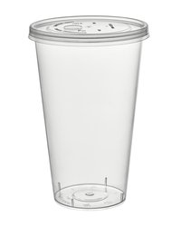 Стакан Bubble cup/шейкер глянец ПП 1021ГП D=90мм цвет прозр. 455/500мл ОЗЛП/ВЗЛП (х20/500)