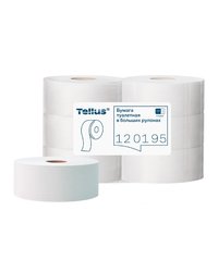 Туалетная бумага 1 слойная намотка 525м, TORK/Tellus T1, цвет Натуральный 120195-62 (х1/6) [упаковка]