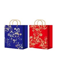 Пакет подарочный 32х45+10см Из ламинированной бумаги Premium (XLP510-511 Микс) (х10/200) Китай