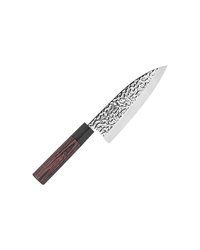 Нож кухонный «Нара» односторонняя заточка сталь нерж.,дерево ,L=285/150,B=49мм металлич.,тем.дерево