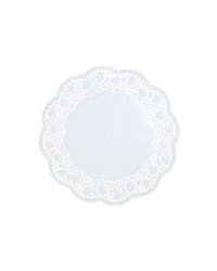 Настольные подкладки кружевные[100шт] бумага D=30,L=30,B=30см белый