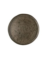 Тарелка «Фобос» мелкая керамика D=26,5см коричнев.