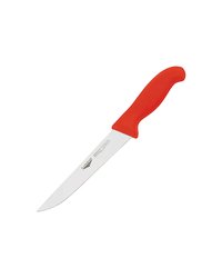 Нож для обвалки мяса сталь нерж.,полипроп. ,L=29/16,B=3см красный,металлич.