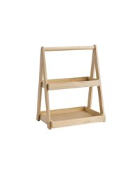 Этажерка «Вало» 2 яруса буфетная (верх GN 1/3, низ GN 1/2) дуб ,H=44,5,L=35,B=26,5см бежев.