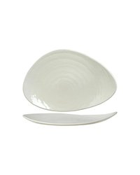 Блюдо «Скейп» фарфор ,H=45,L=375,B=250мм белый
