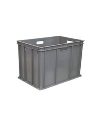 Ящик для продуктов сплошной с ручками (от 0 до +50°C) полиэтилен 84л ,H=41,L=60,B=40см серый