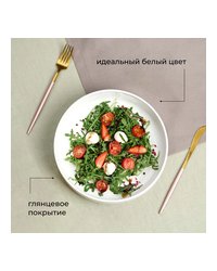 Салатник «Полар» фарфор 2л D=24,H=6см белый