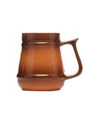 Кружка для пива «Глиняная» керамика 1,2л D=11,H=15,L=19см коричнев.