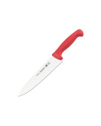 Нож поварской «Профешионал Мастер» сталь нерж.,пластик ,L=34/20см красный