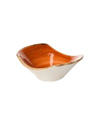 Соусник «Крафт Терракота» фарфор 45мл ,H=35,L=90,B=70мм терракот
