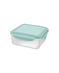 Контейнер для продуктов «Смарт Лок» с крышкой для СВЧ полипроп. 1л ,H=7,L=16,B=16см прозр.,мятный